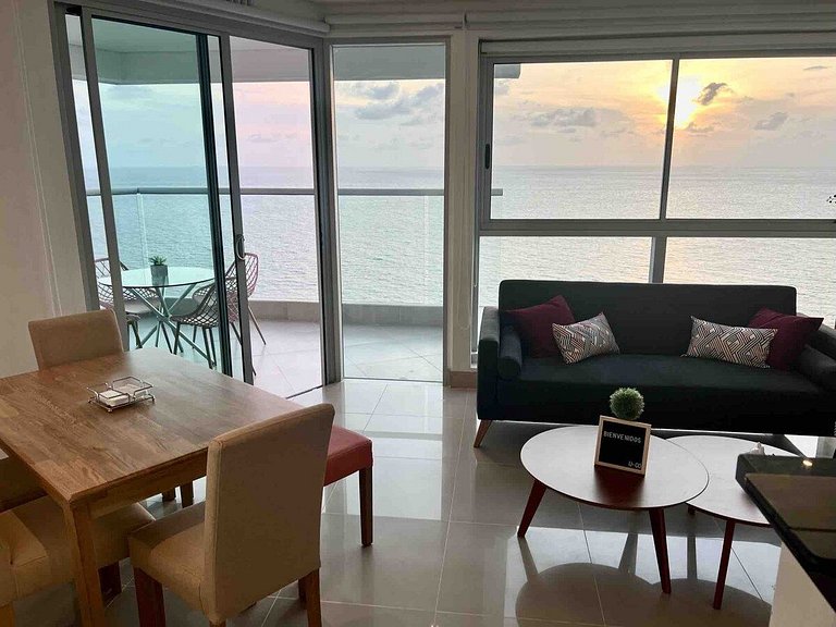 U-GO Panoramablick Bocagrande: Meer und Skyline