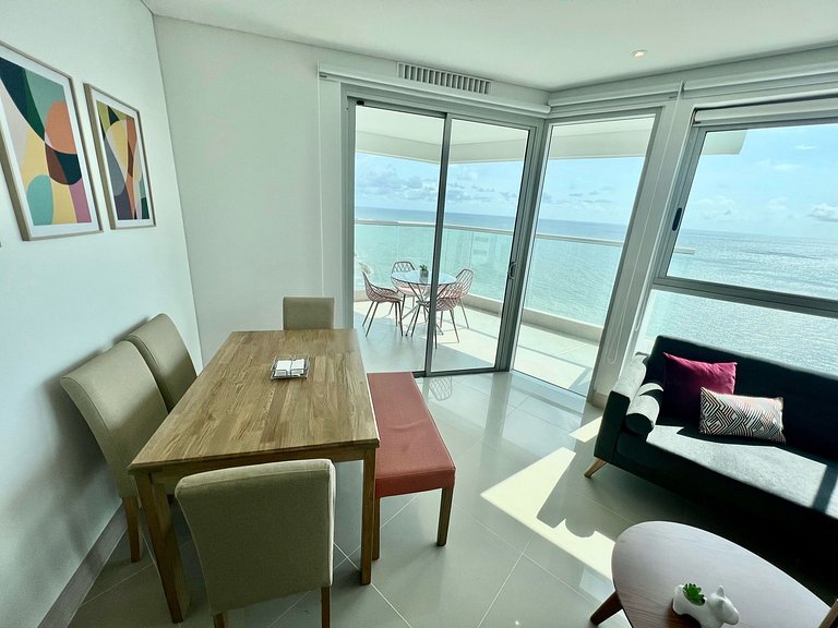 U-GO Panoramablick Bocagrande: Meer und Skyline