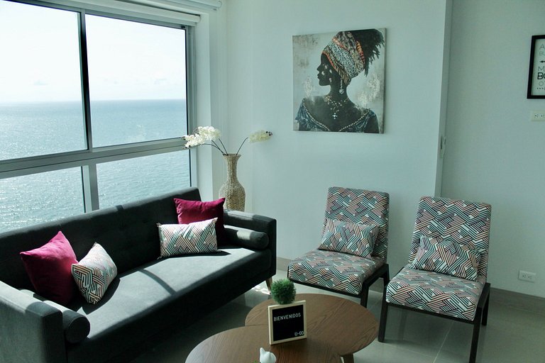 U-GO Panoramablick Bocagrande: Meer und Skyline