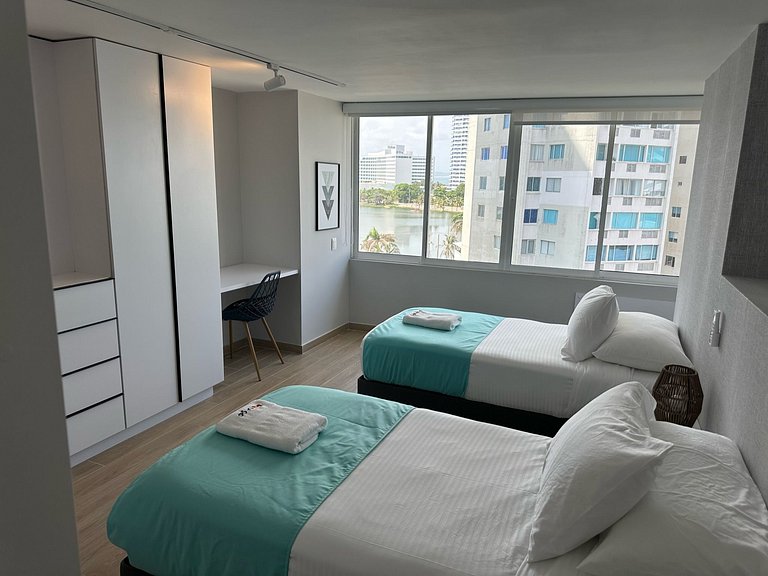 U-GO Lujoso apt con vista al mar en Cartagena