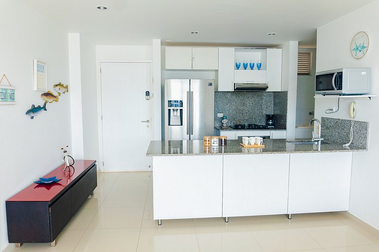 U-GO Moderno Apto en Los Morros con Playa Privada