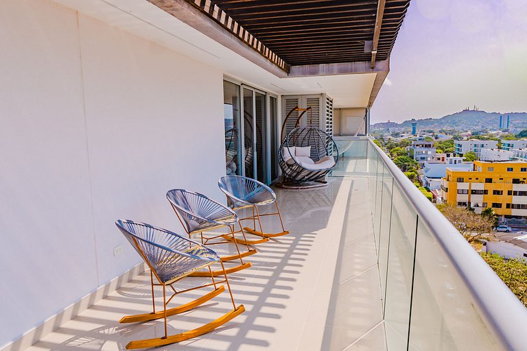 Apartment mit Panoramablick auf das Meer