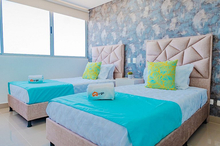 U-GO Ocean Drive: Apto Moderno con Balcón y Mar