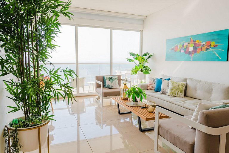 U-GO Modernes Apt in Bocagrande - Strandblick