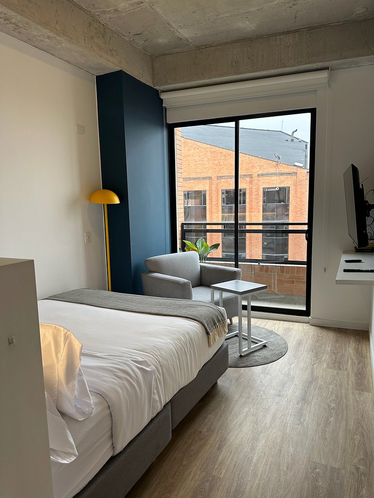 Appartamento moderno con vista sulla città
