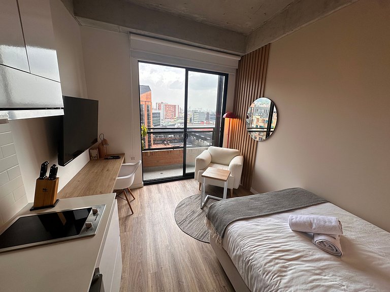 Elegante Apartaestudio en Bogotá Centro