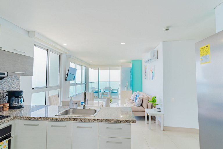 Face à la mer | Appartement à Bocagrande
