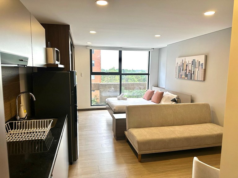 U-GO Studio Apartment in Bogotá with Forest View