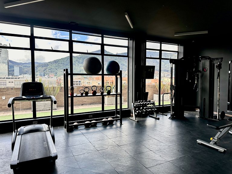 U-GO Moderno Apartaestudio en El Chicó con Balcón