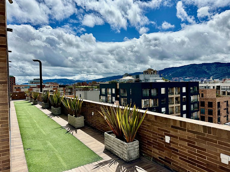 Zeitgenössisches Loft mit Balkon in El Chicó | U-GO