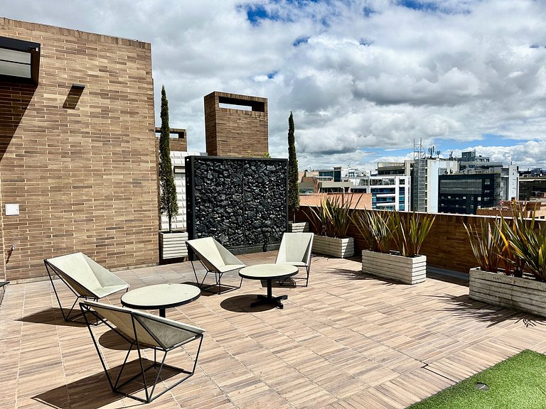 Loft Premium avec Balcon au Cœur de El Chicó