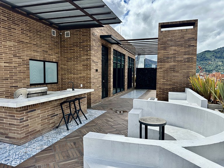 Loft contemporain avec balcon à El Chicó | U-GO