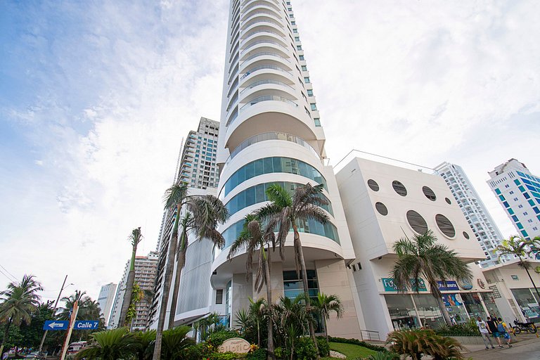 Apartamento premium en Bocagrande con vista al mar
