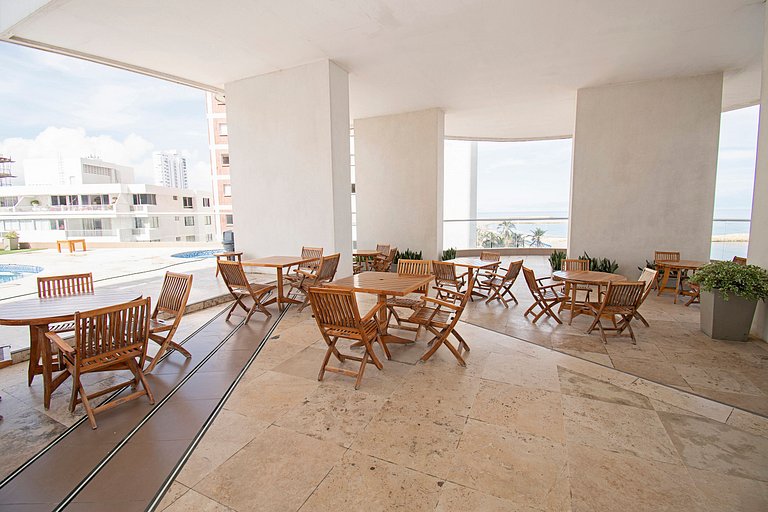 Apartamento premium en Bocagrande con vista al mar