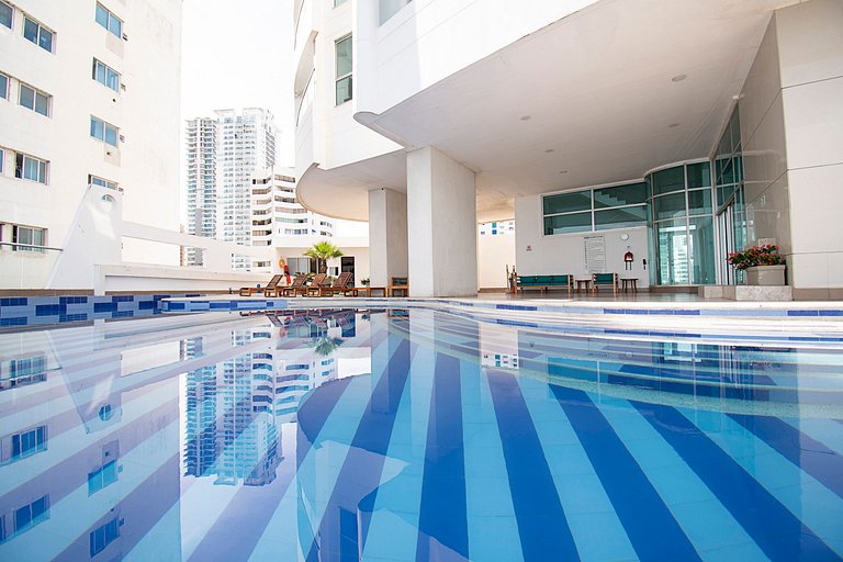 Apartamento premium en Bocagrande con vista al mar