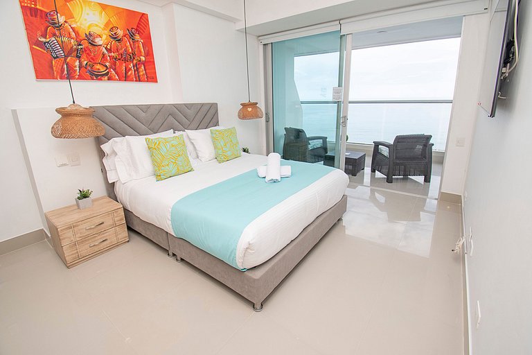 Apartamento premium en Bocagrande con vista al mar
