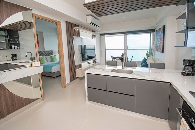 Appartement Premium à Bocagrande avec vue sur la mer
