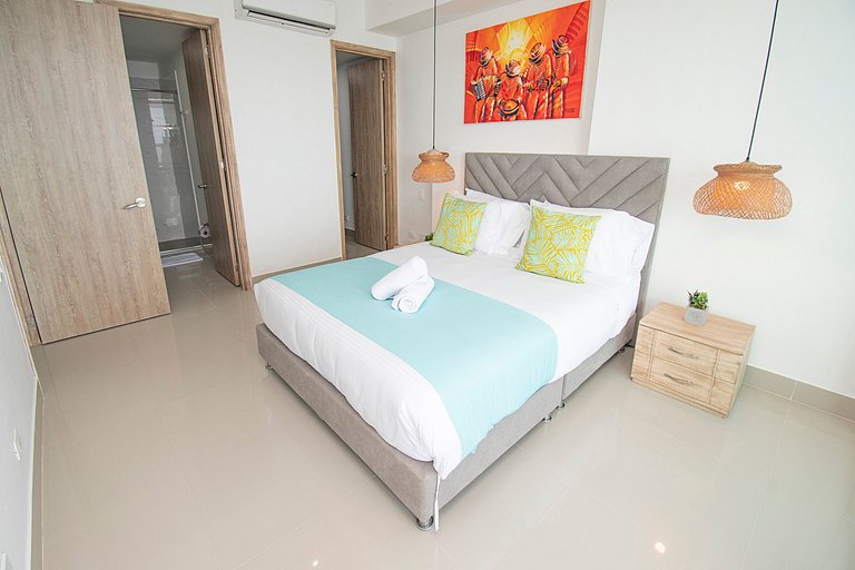 Apartamento premium en Bocagrande con vista al mar