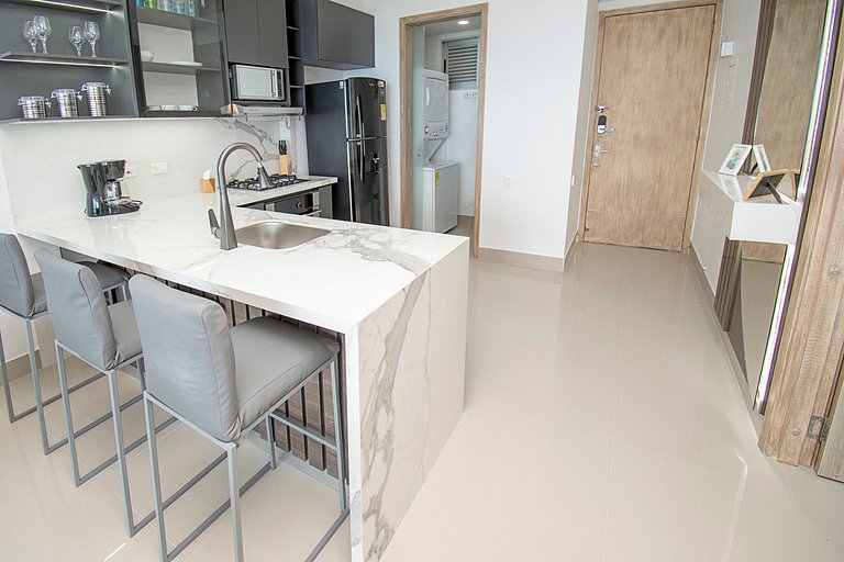 Apartamento premium en Bocagrande con vista al mar