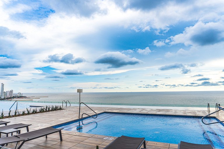 U-GO Modernes Apt in Bocagrande - Strandblick