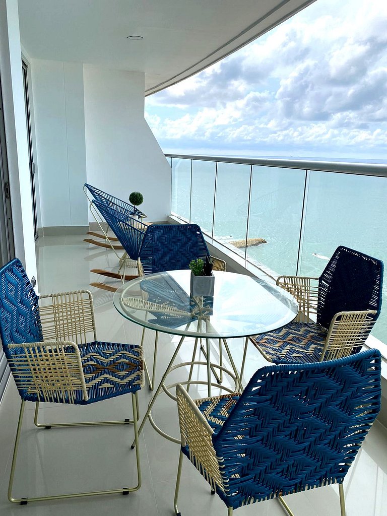 Premium-Wohnung in Bocagrande mit Meerblick