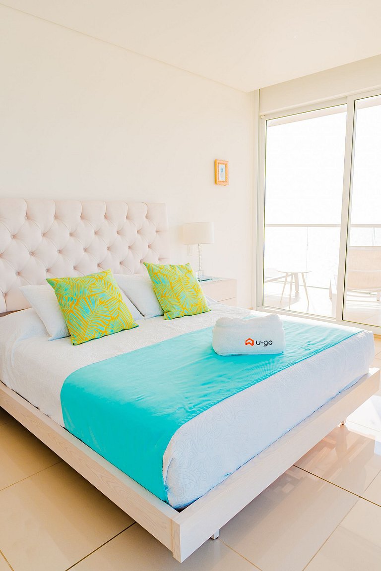 Balcone con vista sulla spiaggia