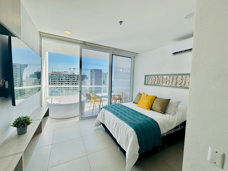Meerblick und Whirlpool | Premium Suite