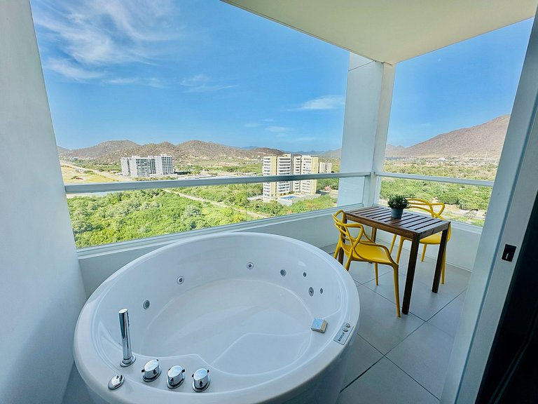 U-GO Premium Apartment mit Jacuzzi und Meerblick
