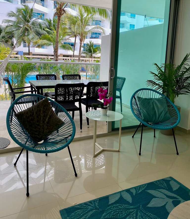 Appartement avec vue sur la mer | Plage privée et piscine