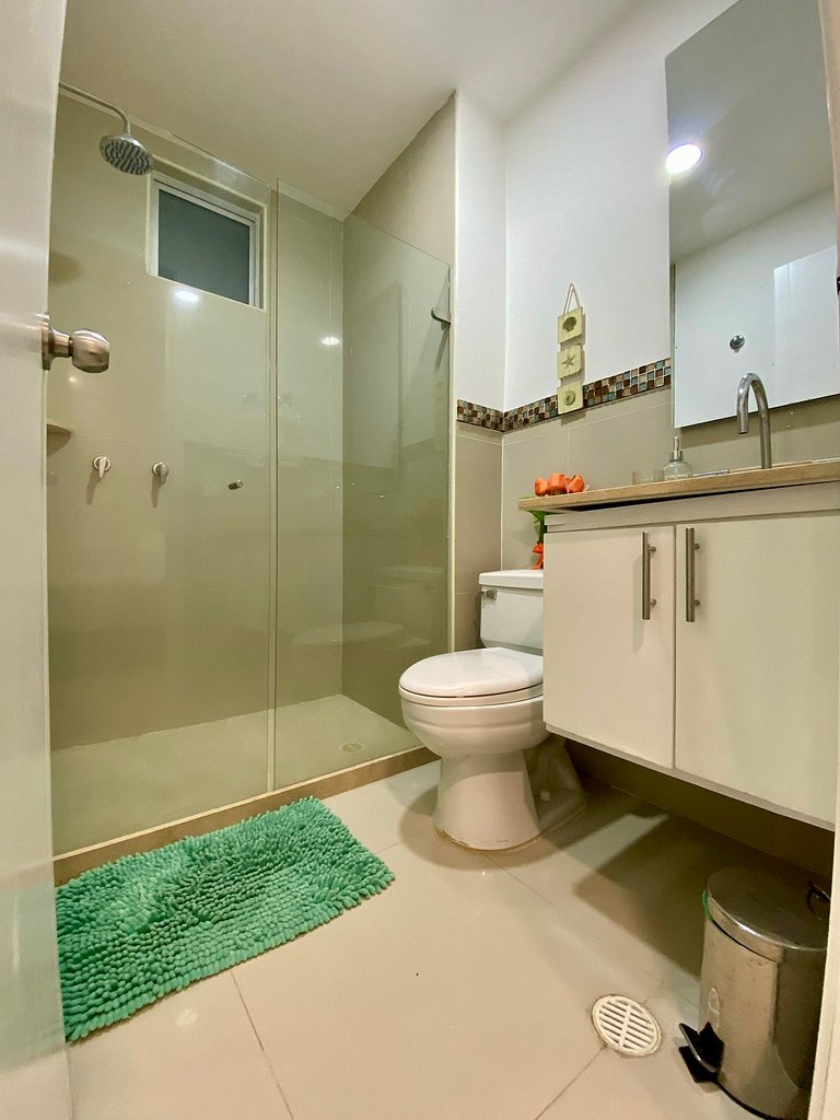 Apartment mit Meerblick | Privater Strand und Pool