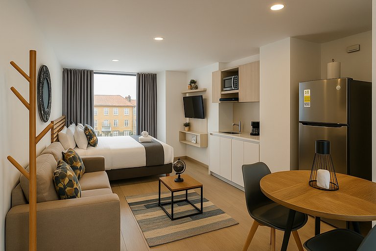 Apartaestudio Cerca de Zona G y Marly