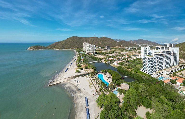 U-GO: Apto en Club de Playa con Vista al Mar