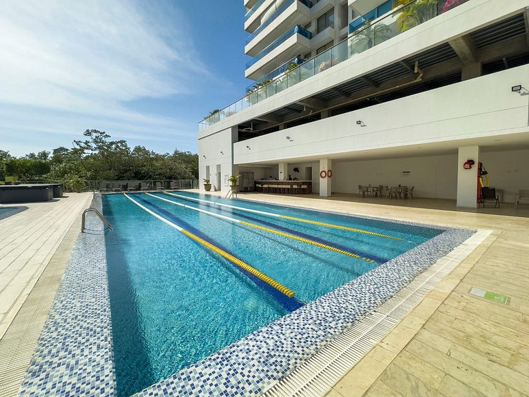 U-GO: Apto en Club de Playa con Vista al Mar