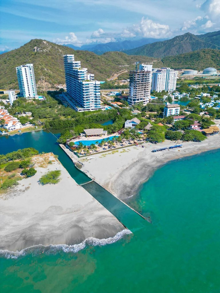 U-GO : Appartement dans un club de plage avec vue sur la mer