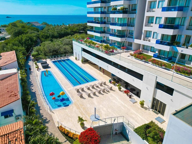 U-GO: Apto en Club de Playa con Vista al Mar