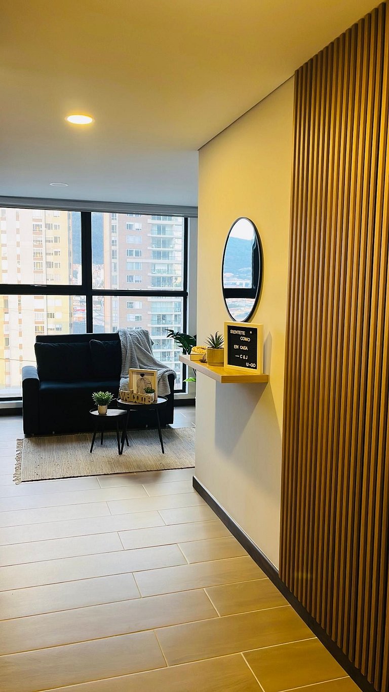 U-GO Apartaestudio con sofácama Vista a la Ciudad