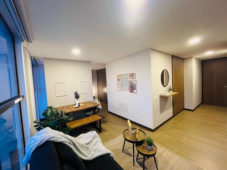 U-GO Apartaestudio con sofácama Vista a la Ciudad