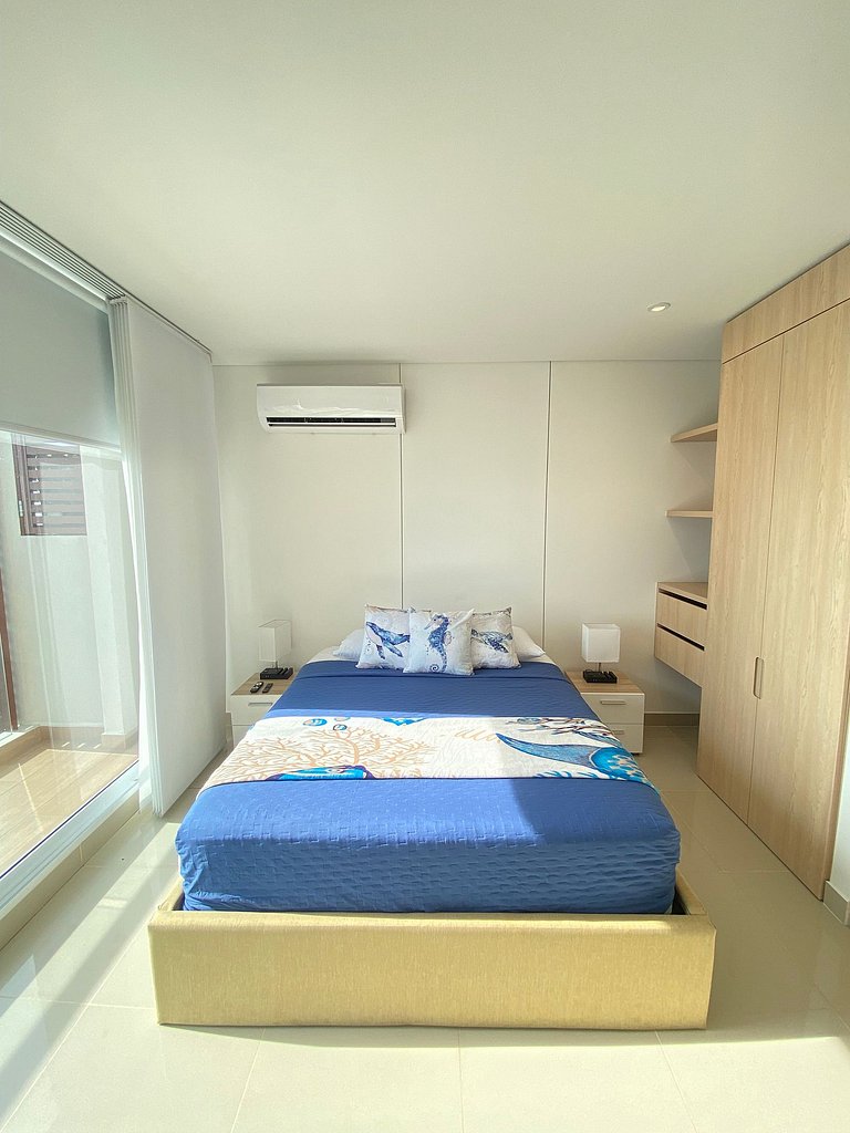 U-GO Apartment mit Blick auf die Marina von Santa Marta