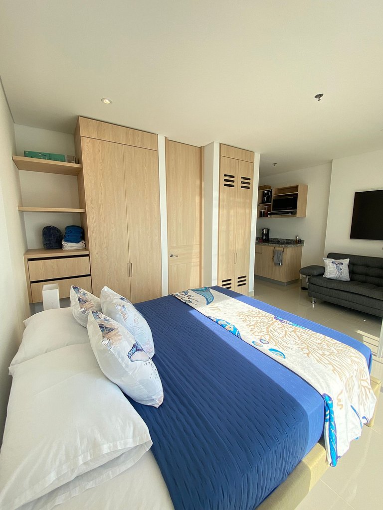 U-GO Apartment mit Blick auf die Marina von Santa Marta