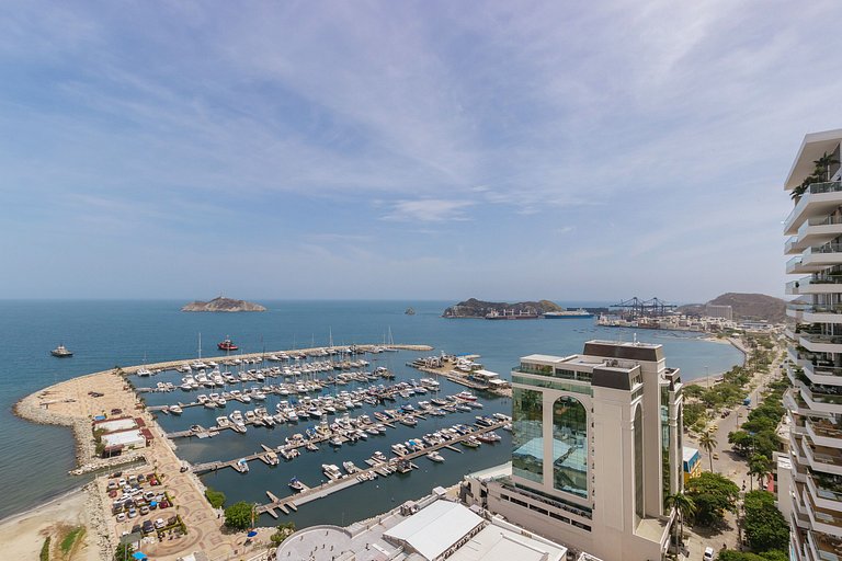 U-GO Apto moderno con Vista al Mar y Balcón