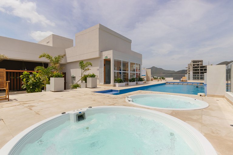 U-GO Apto moderno con Vista al Mar y Balcón