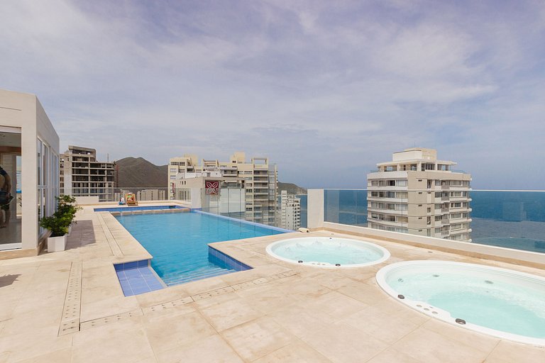 U-GO: Apto con Vista a la ciudad y mar