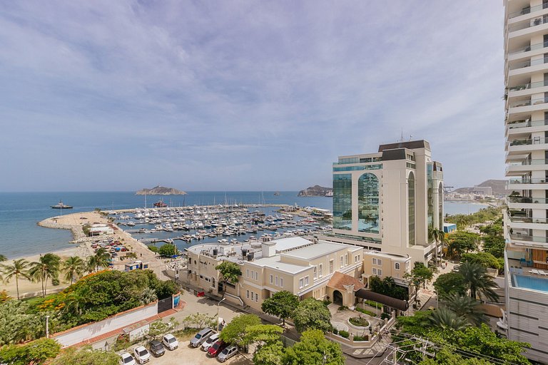 U-GO Apto moderno con Vista al Mar y Balcón