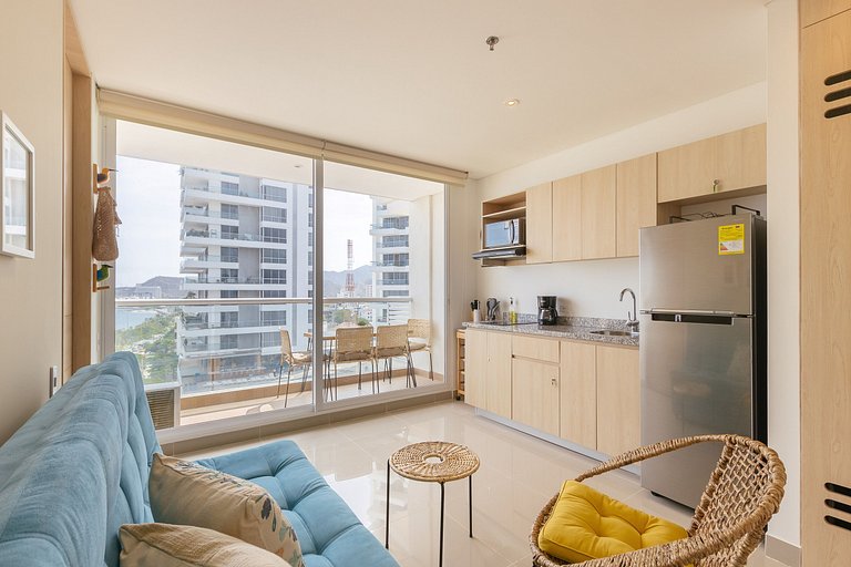 U-GO Appartement Moderne avec Vue sur la Mer et Balcon