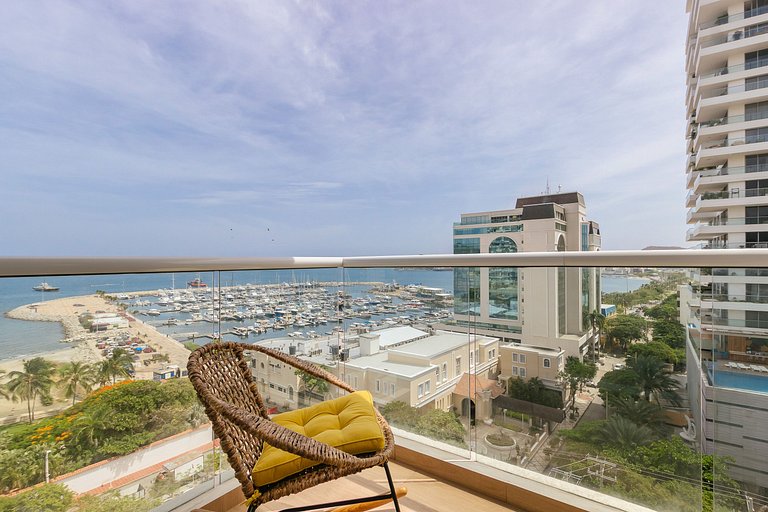 U-GO Apto moderno con Vista al Mar y Balcón