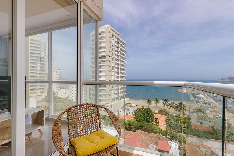 U-GO Apto moderno con Vista al Mar y Balcón