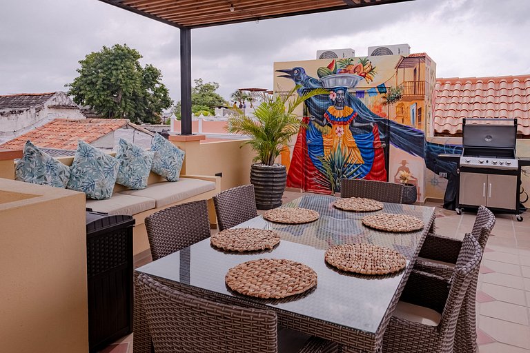 Apto en Getsemaní + Rooftop con vista