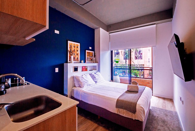 U-GO Estudio Moderno en Chapinero, Gym, Cooworking