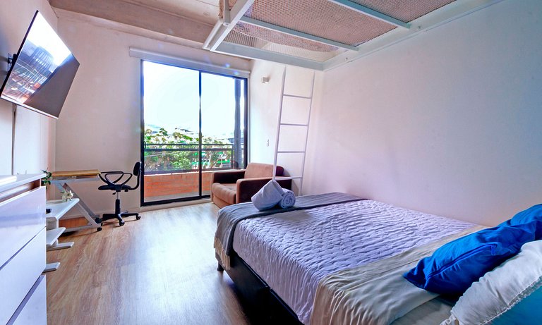 U-GO Estudio Moderno en Chapinero, Gym, Rooftop