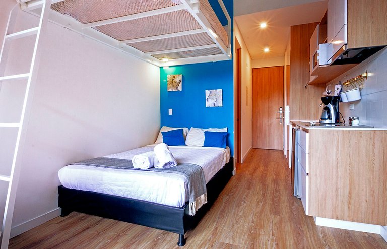 U-GO Estudio Moderno en Chapinero, Gym, Rooftop